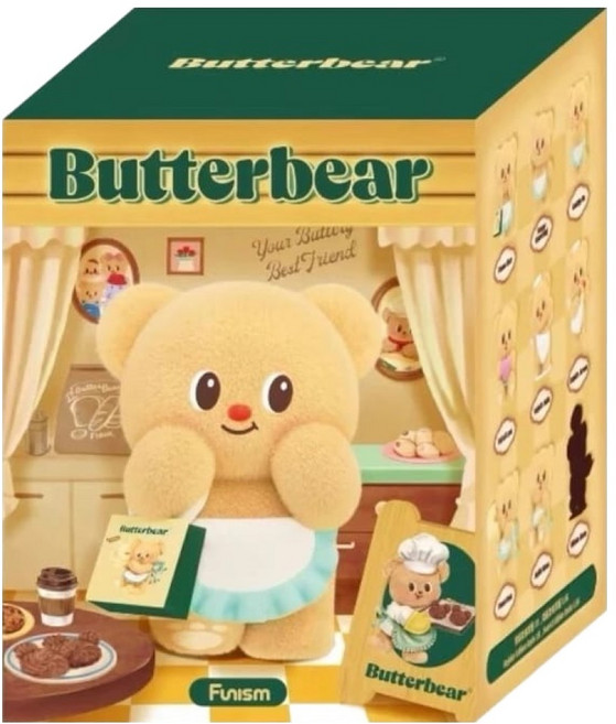 Funism 玩樂主義 Butterbear 營業日系列 盲盒 款式隨機, 1個