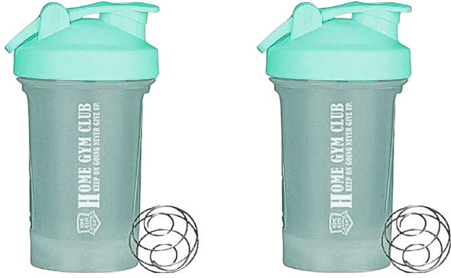 HOME GYM CLUB 居家健身 健身搖搖杯, 2個, 500ml, 薄荷綠