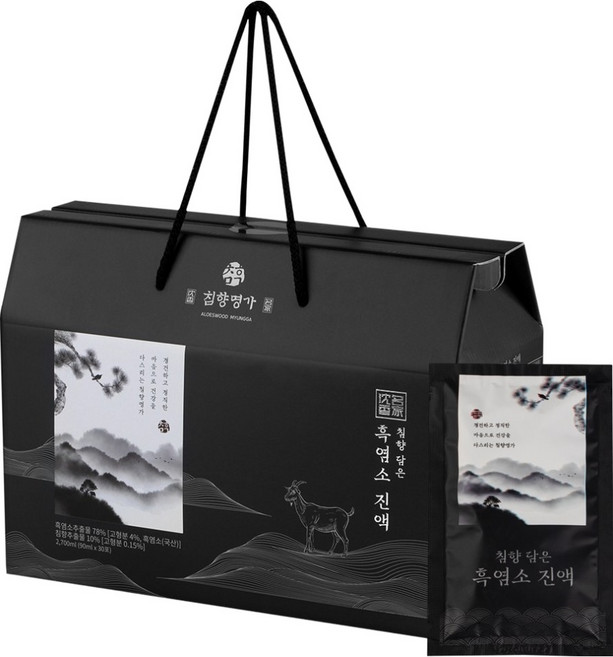 AloeswoodMyungga 沉香黑山羊濃縮液 30包, 1個, 2.7L