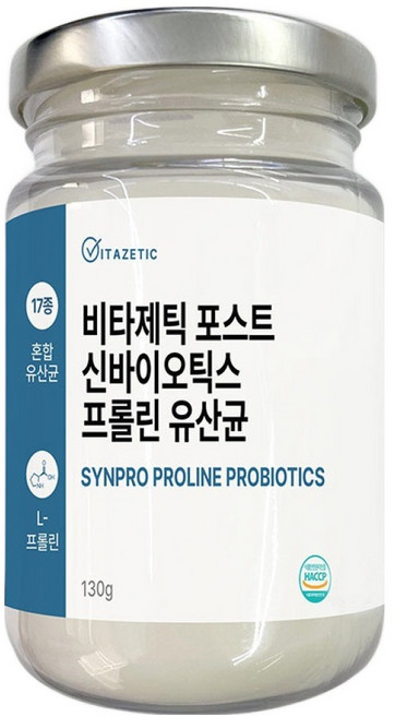 Vitazetic Post益生元脯氨酸乳酸菌粉, 1個, 130g