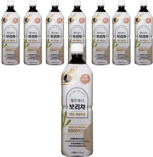 wellfresh 低糖麥茶, 8個, 1L