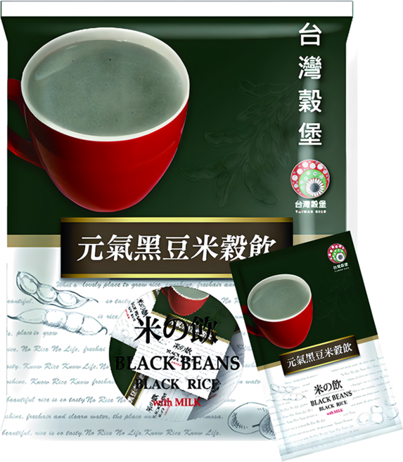 台灣榖堡 元氣黑豆米穀飲, 30g, 10個裝, 1組