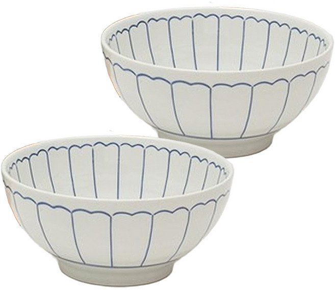 MAISON OBJET Moru 日式風格陶瓷泡麵碗 2件組, 1套, 白色