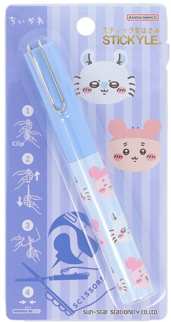 sun-star STICKYLE 攜帶型剪刀, 吉伊卡哇粉紫色, 1個