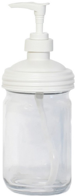 reCAP x Ball 950ml 窄口玻璃梅森罐按壓瓶 白色 1個