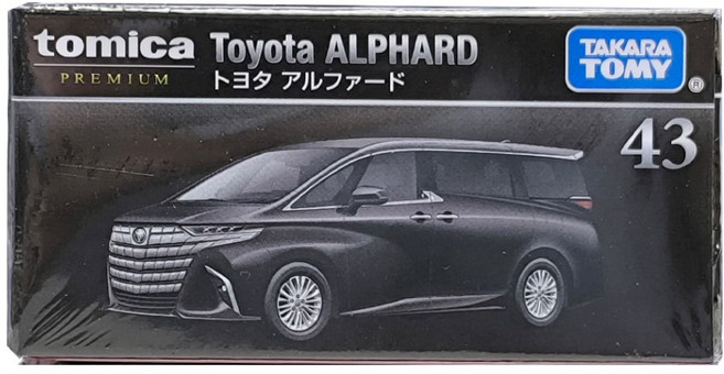 TAKARA TOMY TOMICA PREMIUM 43 豐田 ALPHARD Toyota 玩具車/多美小汽車, 黑色, 1個