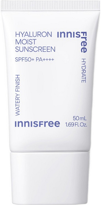 INNISFREE 台灣公司貨 玻尿酸保濕水感防曬霜 SPF50+ PA++++, 1個, 50ml