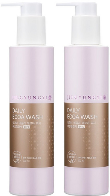 JilGyungYi 質更益 日常生態潔淨女性私密處凝膠, 200ml, 2個