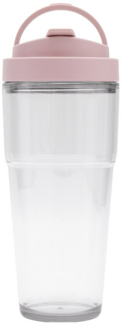 WOKY 沃廚 ECOZEN 渾圓杯 純透復刻款, 黛粉色, 880ml, 1個