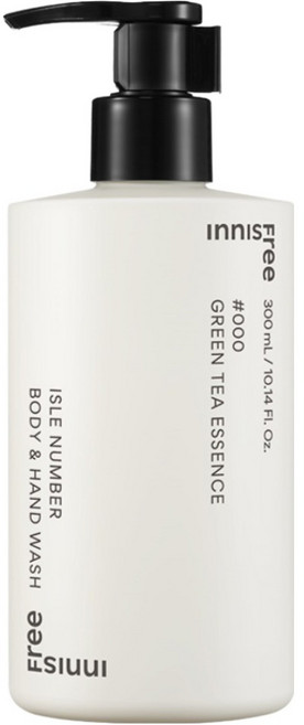 INNISFREE 台灣公司貨 ISLE NUMBER手部及身體沐浴乳 綠茶精萃, 1個, 300ml