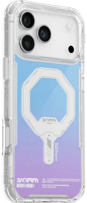 SKINARMA 智慧型手機 手機殼 iPhone 17 Pro 磁吸 防摔 附掛環扣 虹彩漸層 透明色