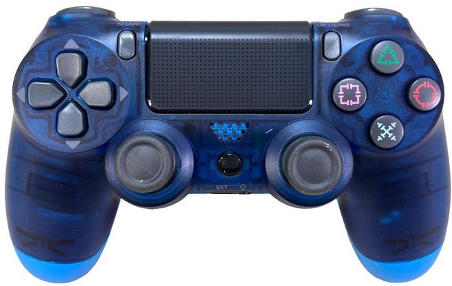相容手把 PS4適用 透色藍, 1個, S03-P4-06