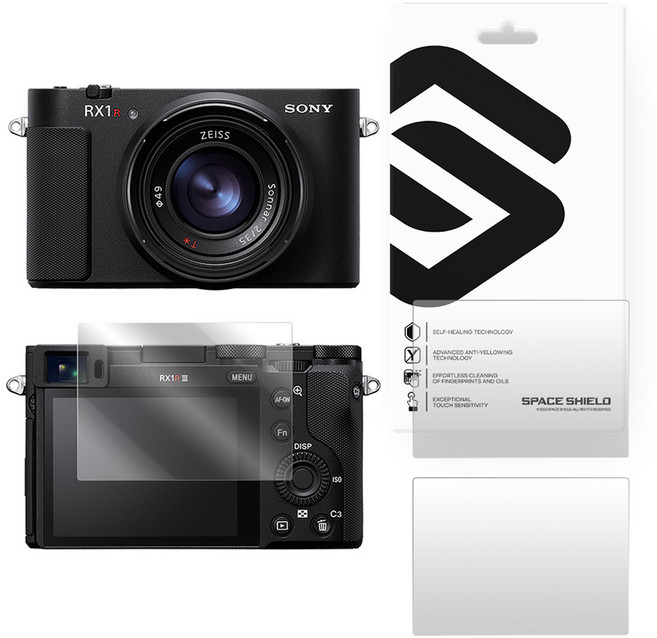 SPACE SHIELD Sony DSC-RX1RM3 Armor Flex 螢幕保護 9H 全覆蓋鋼化玻璃保護貼 3片組, 1套, 單一商品
