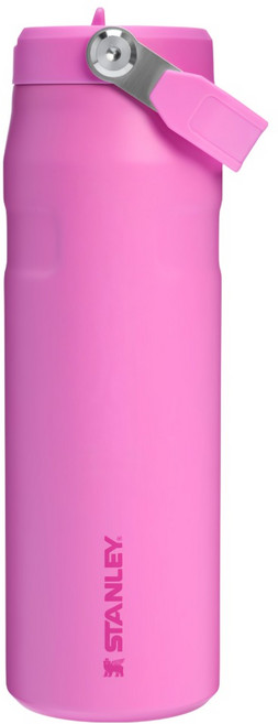 STANLEY 台灣公司貨 輕重力系列 IceFlow Aerolight 摺疊吸管杯, 1個, 冰果粉, 0.7L