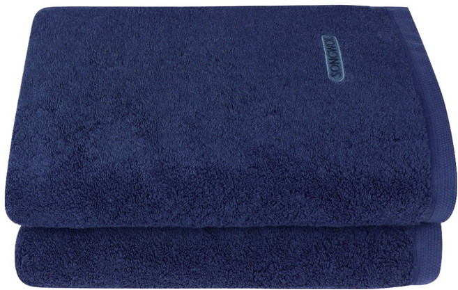 Songwol 松月 Comfort Ground 浴巾 68 500g 40支精梳棉, 藍色, 2個