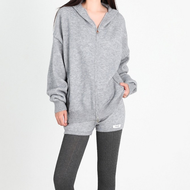 Dotif 女款 Monde 針織拉鍊外套 + 短褲套裝 T25FW1-A2372