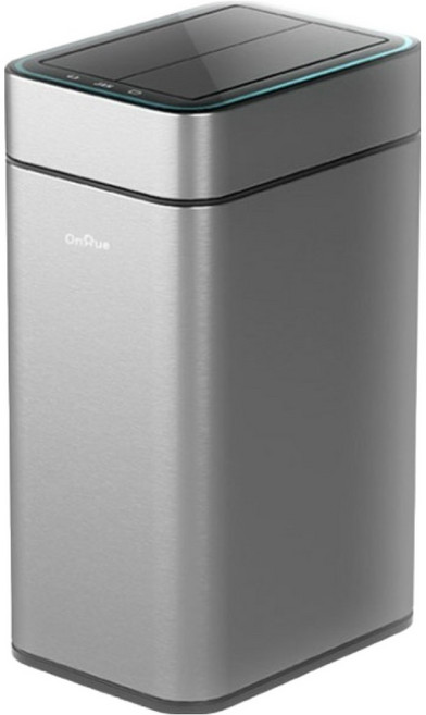 OnHue 智慧感應霓虹燈低噪音自動開關動作感應垃圾桶 20L OHTC-20S, 銀色