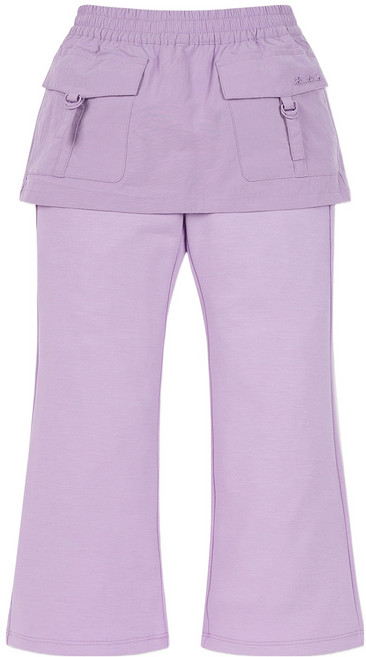 UNITED COLORS OF BENETTON. KIDS 兒童化纖半喇叭裙褲 QALG05461, 淺紫色