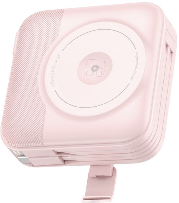 amuok 艾默克 全功能無線充行動電源 10000mAh, 粉色, DC16/AKPW007-PK