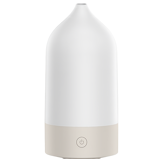 Seekis USB 七彩漸變氛圍燈/霧化水氧機 /加濕器/精油自動噴香/花瓶香薰機, 杏色, 單一商品