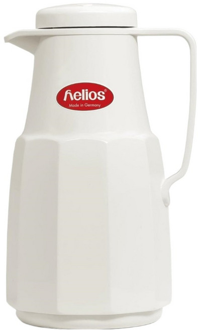 helios 海利歐斯 玻璃內膽桌上魔法保溫壺, 白色, 1L, 1個