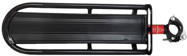 DIBOTE 迪伯特 自行車鋁合金快拆式平板架/後貨架 W3120-8, 黑色, 1個
