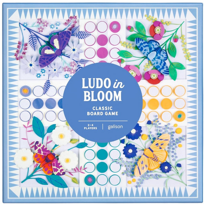 Galison Ludo 益智桌上遊戲, 1個, 花卉主題