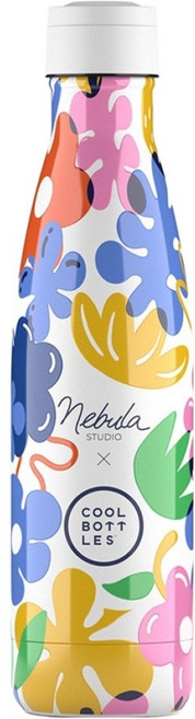 COOL BOTTLES 雙層不鏽鋼真空保溫杯, 1個, 500ml, 繽紛花朵