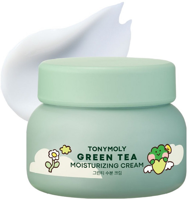 TONYMOLY LINE FRIENDS minini 綠茶保濕霜, 1個, 100ml