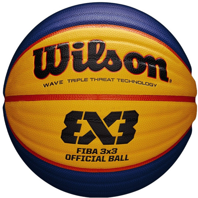 Wilson FIBA 3X3 EXE / T3X3 指定用球 WTB0533XB 黃色 + 藍色, 1個