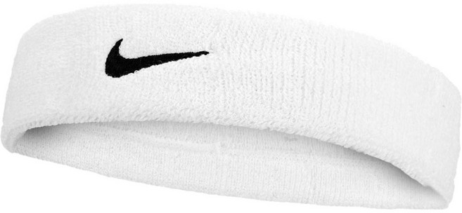 NIKE 耐吉 SWOOSH CLASSIC 頭帶 N1012407101OS, 白色, 1個