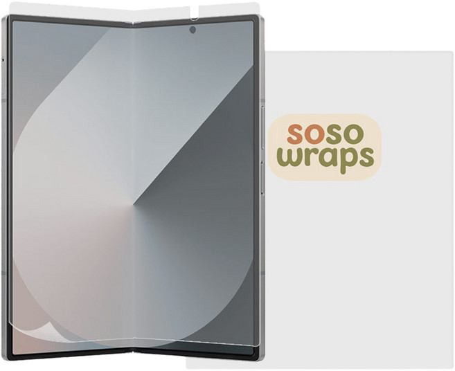 Soso Labs 韓國製 防指紋自動修復螢幕保護貼 2入 + 簡易安裝框組, 1套