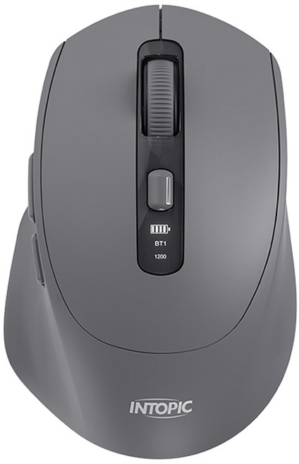 INTOPIC 廣鼎 馭行者 無線雙模 滑鼠 灰色 1600dpi MSW-D200 充電式 支援MacOS 可多重配對 一年有限保固