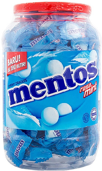 mentos 曼陀珠 罐裝曼陀珠 薄荷口味, 540g, 1個