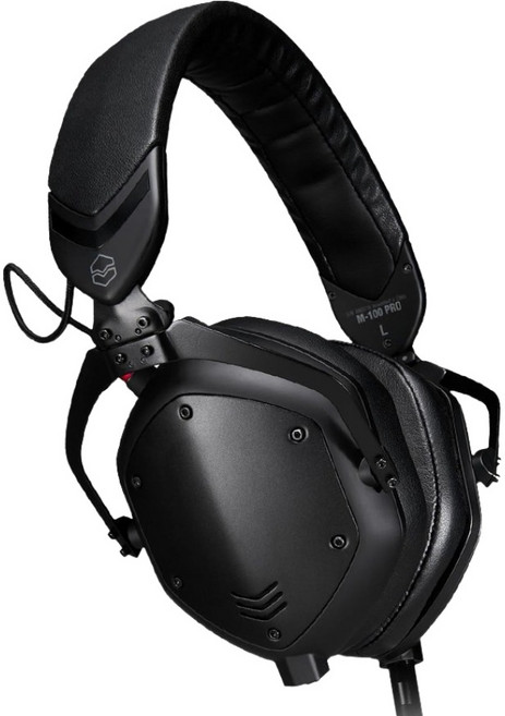 v-moda 陶瓷編碼驅動單元底座導管 50mm 雙振膜密閉式耳機, 黑色, M-100 PRO