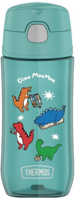 THERMOS 膳魔師 輕水瓶 GP4040DMM-AQ, 上學恐龍, 1個, 470ml