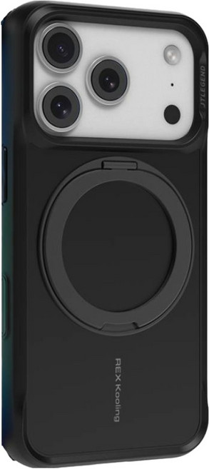 JTLEGEND Rex Kooling 手機 支架殼 保護殼 iPhone 17 Pro 終極散熱 防摔 按鍵版 MagSafe 曜黑色
