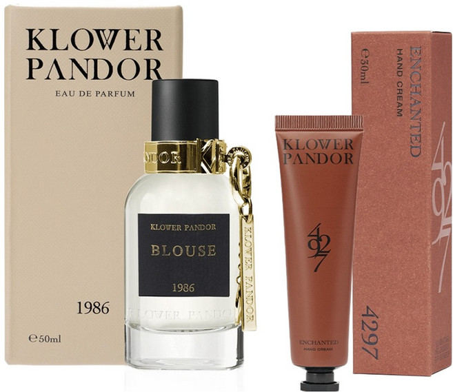 KLOWER PANDOR 台灣公司貨 記憶香氛日常組 肌膚之萃記憶香水 + 荒野玫瑰香水滋潤護手霜, 1組