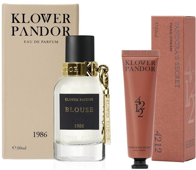 KLOWER PANDOR 台灣公司貨 記憶香氛日常組 肌膚之萃記憶香水 + 潘朵拉的秘密香水滋潤護手霜, 1組