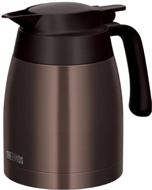 THERMOS 膳魔師 不鏽鋼真空保溫壼 TTB-1000-DBW, 深咖啡色, 1L, 1個