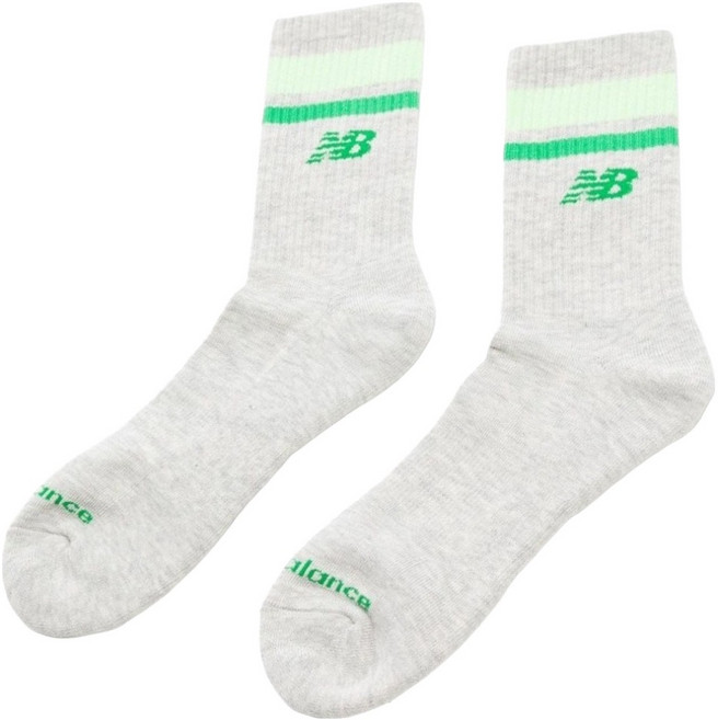 New Balance 中長襪 LAS51241GR, 淺灰色, 1雙