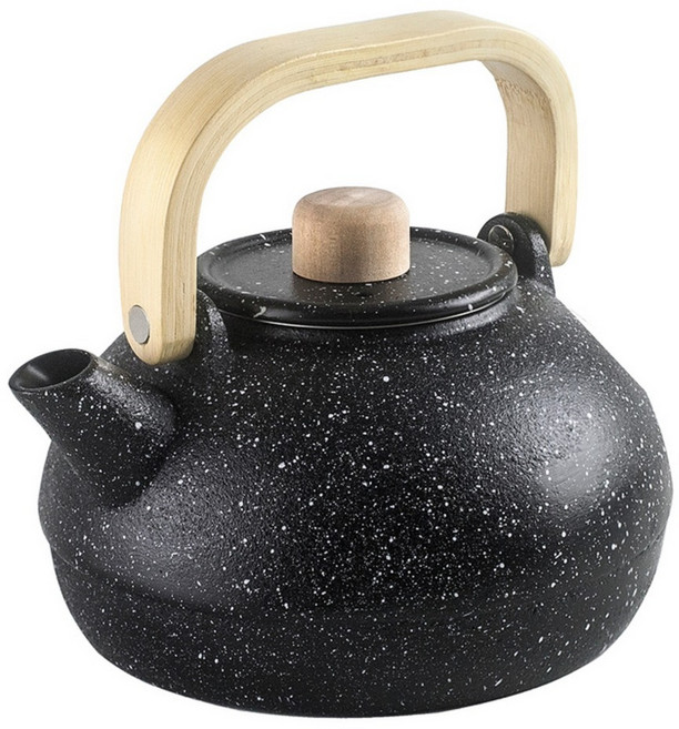 ibili Izum 鑄鐵濾茶壺, 白沫黑, 1.1L, 1個