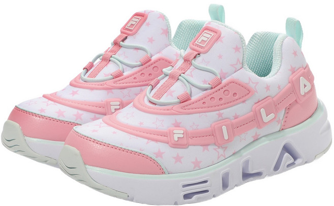 FILA 斐樂 孩童星星印花鞋底炫光運動鞋 3XM01333D