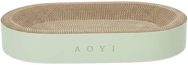 AOYI 奧藝 翻肚肚禮盒貓抓板 台灣製, 1個, 薄荷奶蓋
