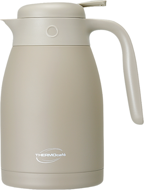 THERMOcafe 凱菲 不鏽鋼真空保溫壺, 1個, 1.5L, 可可棕