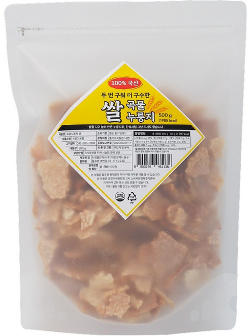 穀物鍋巴 米, 500g, 1個