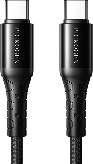 PICKOGEN 皮克全 USB-C TO Type-C PD快充線充電線傳輸線編織線 FastFlex, 黑色, 1個, 1m