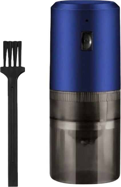 Couselect 電動咖啡豆研磨機 便攜充電式磨粉機 小型家用咖啡研磨器 附清潔刷 藍色, QC-003-KF