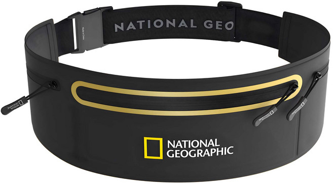 NATIONAL GEOGRAPHIC 國家地理 Running Belt 隨行運動腰包, 黑色, 1個