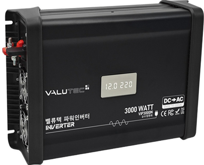 VALUTEC 功率逆變器 正弦波 3000W 12V VIP-3000N, 1個